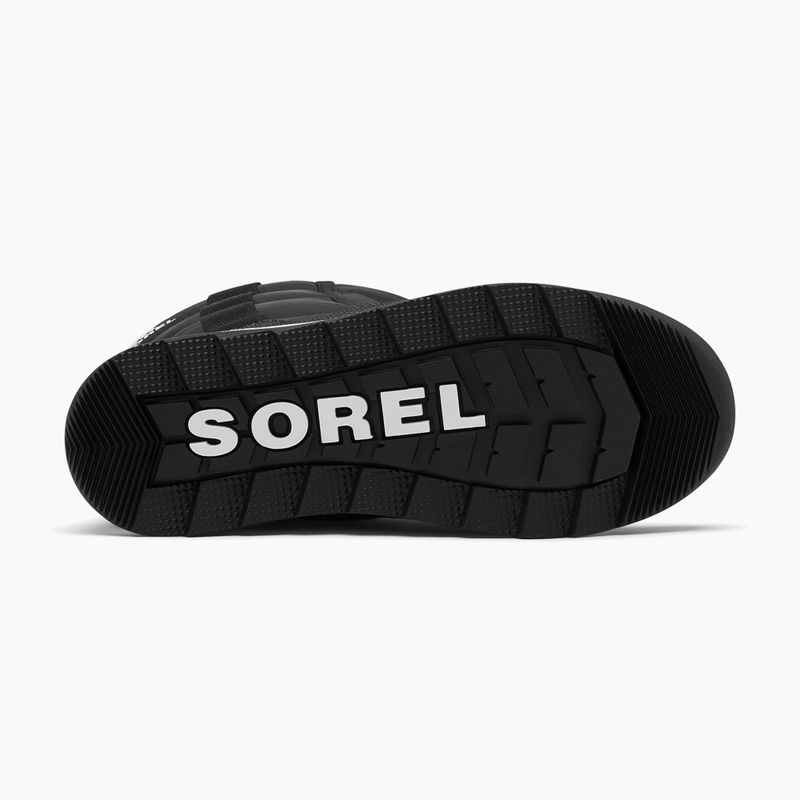 Sorel Outh Whitney II Puffy Mid juniorské snehové topánky čierne 12