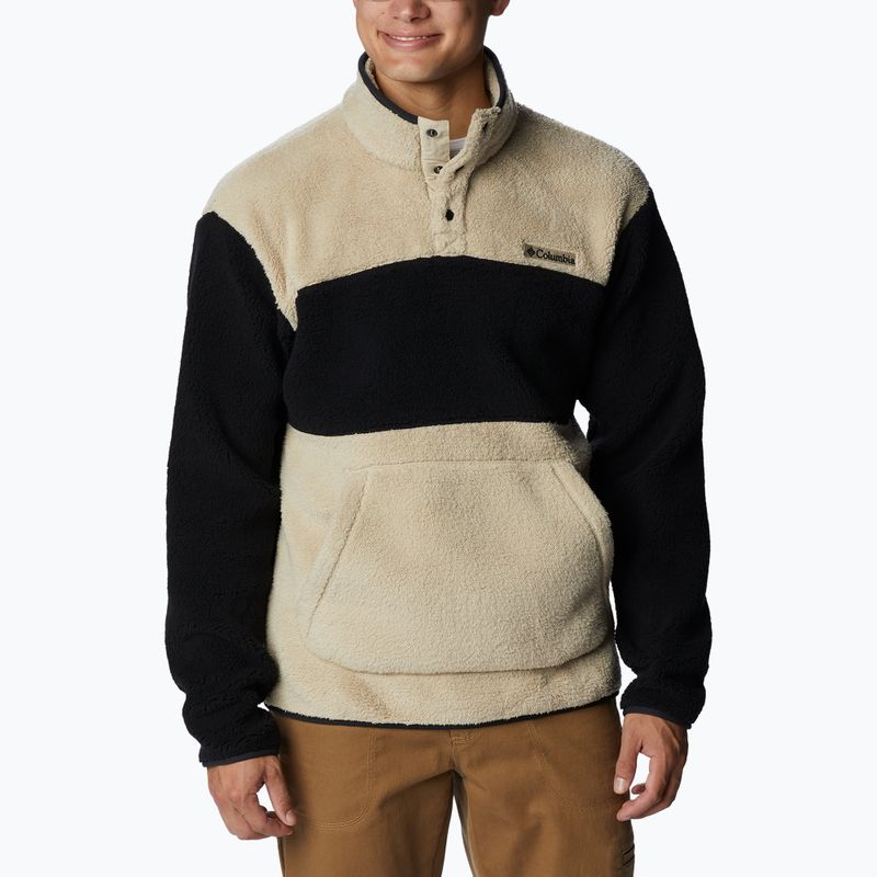 Columbia Rugged Ridge Sherpa 1/2 pánska fleecová mikina béžová a čierna 1952393