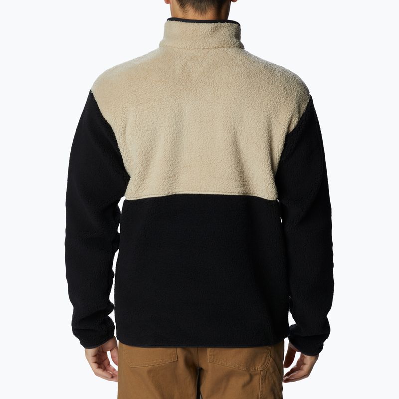 Columbia Rugged Ridge Sherpa 1/2 pánska fleecová mikina béžová a čierna 1952393 2