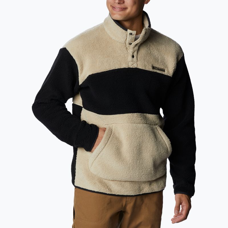 Columbia Rugged Ridge Sherpa 1/2 pánska fleecová mikina béžová a čierna 1952393 4