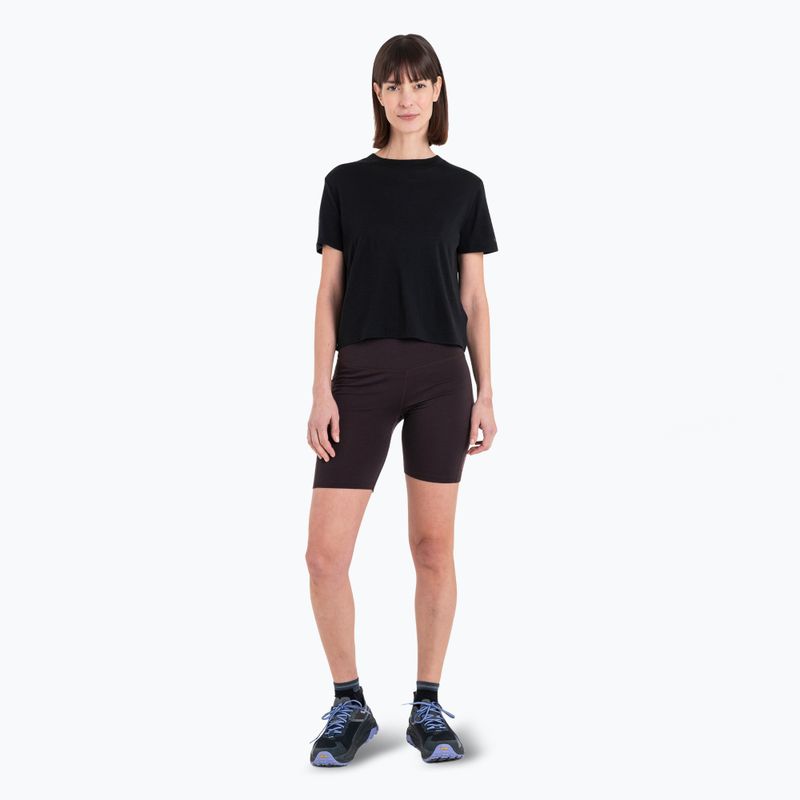 Dámske trekingové tričko Icebreaker Merino 150 Tech Lite III SS Crop Tee black 2