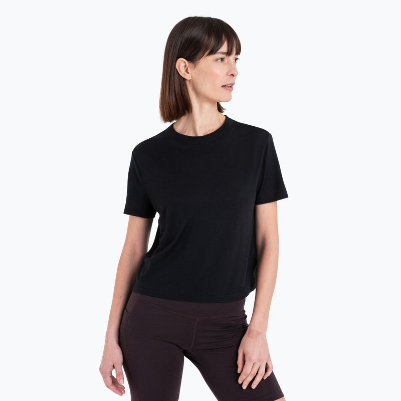 Dámske trekingové tričko Icebreaker Merino 150 Tech Lite III SS Crop Tee black 4