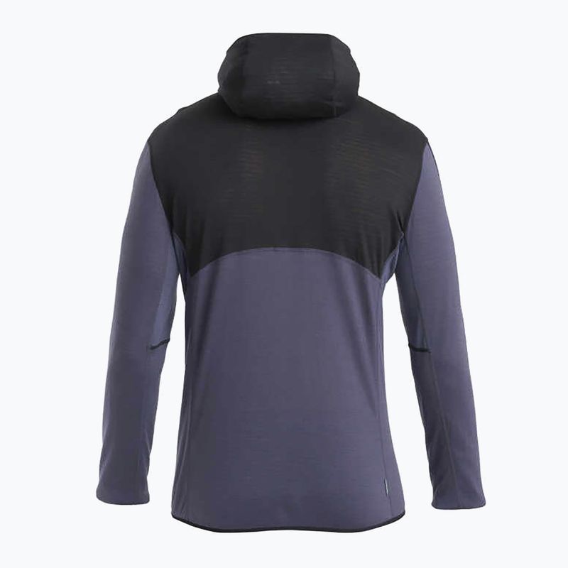 Pánska trekingová bunda Icebreaker Merino 200 Realfleece™ Descender black/graphite/cb 2