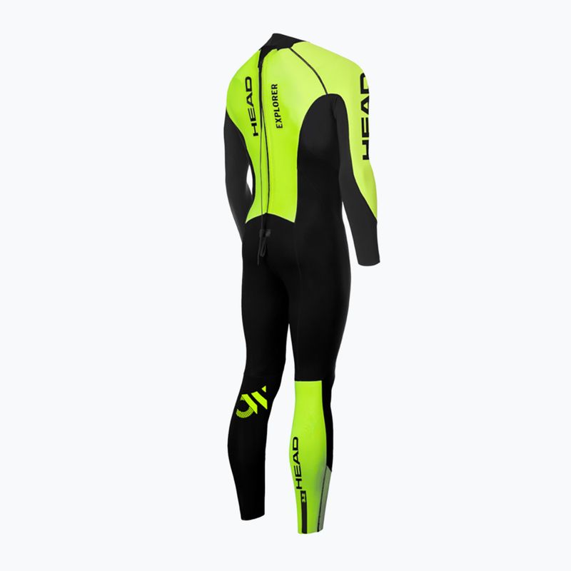 HEAD Head Ow Explorer FS 3.2.2 BKLM pánska triatlonová kombinéza black/yellow 2