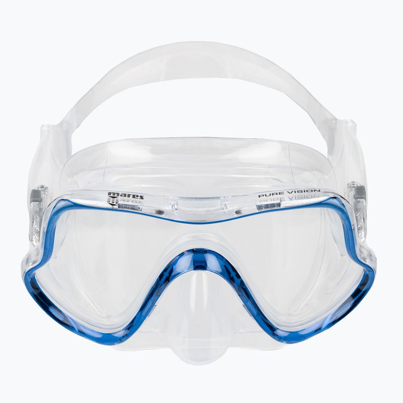 Šnorchlovacia maska Mares Pure Vision číro modrá 411217 2