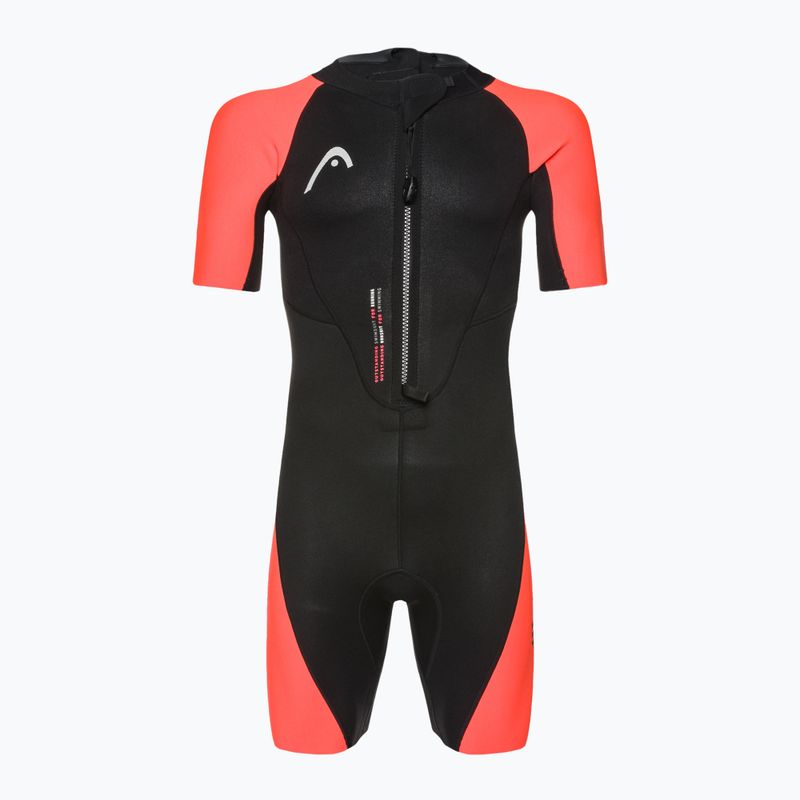 HEAD SwimRun Multi Shorty 2.5 black/orange pánsky triatlonový neoprén 2