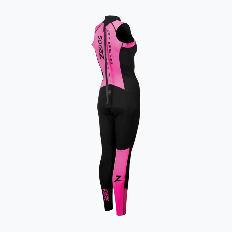 Dámska plavecká pena Zoggs OW Explorer LJ 3.2.2 mm black/pink 2