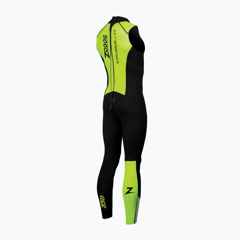 Pánska plavecká pena Zoggs OW Explorer LJ 3.2.2 mm black/lime 2