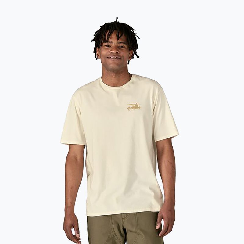 Patagonia pánske tričko '73 Skyline Organic birch white