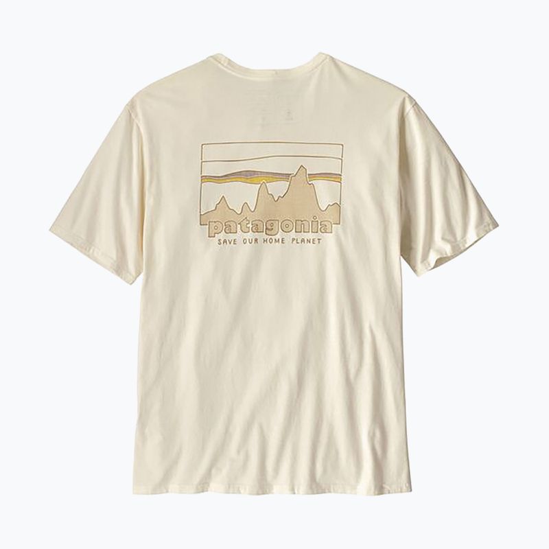 Patagonia pánske tričko '73 Skyline Organic birch white 5