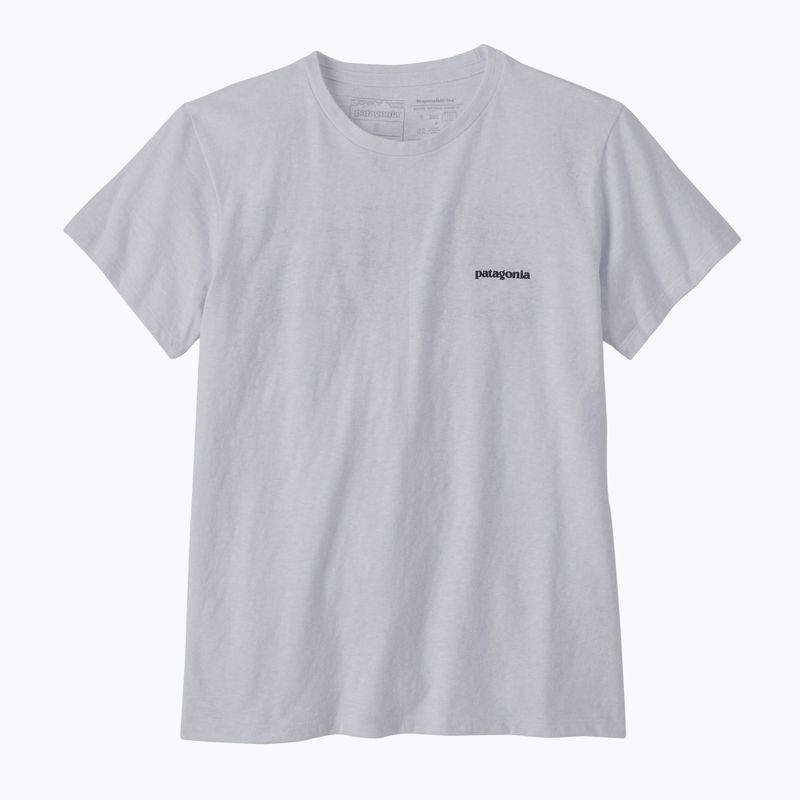 Dámske trekingové tričko Patagonia P-6 Logo Responsibili-Tee white 3