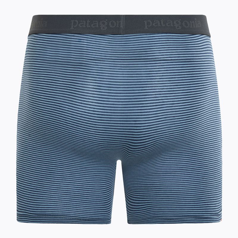 Patagonia pánske boxerky Essential 6" fathom stripe/new navy 2
