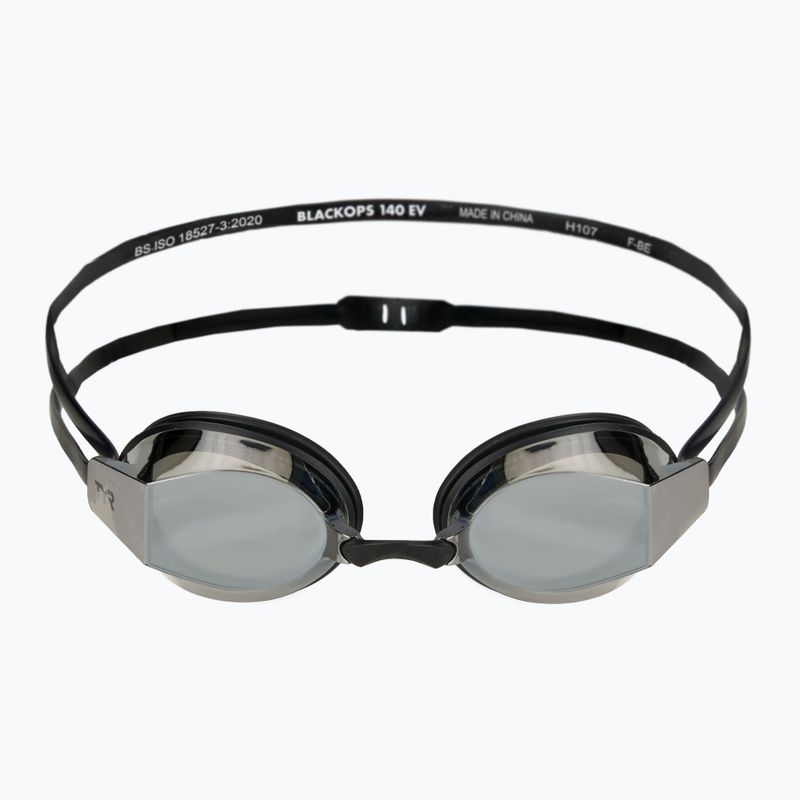 Plavecké okuliare TYR Blackops 140 Ev Racing Mirrored silver/black/black 2
