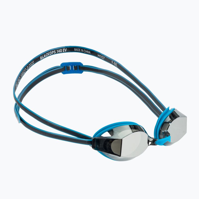 Detské plavecké okuliare TYR Blackops 140 Ev Racing Mirrored strieborné/modré/čierne