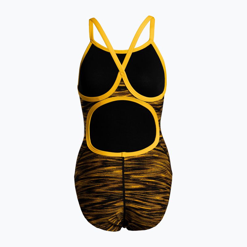Dámske jednodielne plavky TYR Fizzy Diamondfit black and gold DFIZ_8_28 2