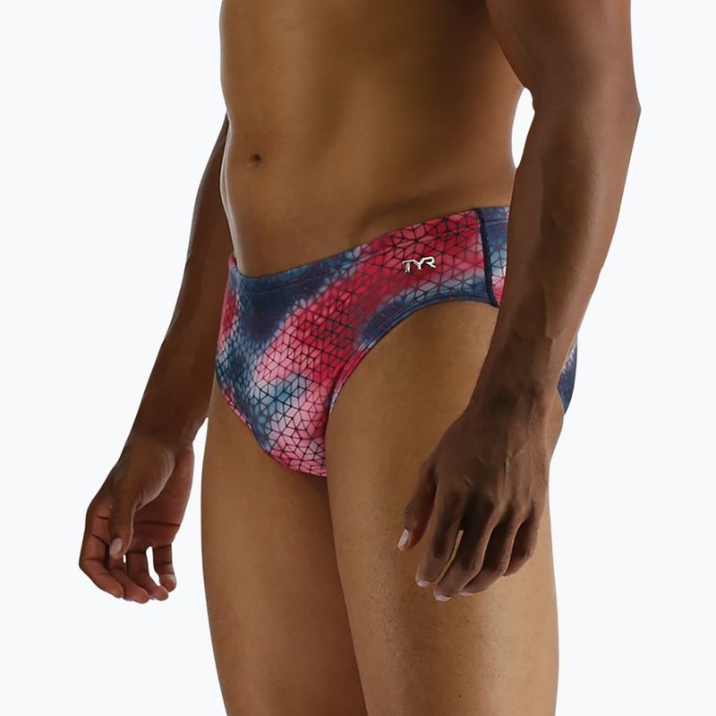 Pánske plavecké nohavičky TYR Starhex Racer red/multi 6