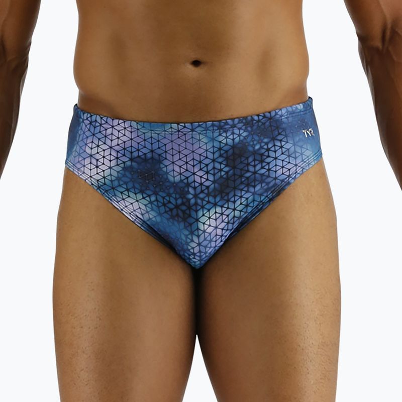 Pánske plavecké nohavičky TYR Starhex Racer blue ice