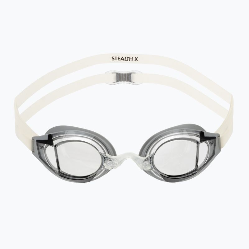 Plavecké okuliare TYR Stealth-X Race clear/silver 2