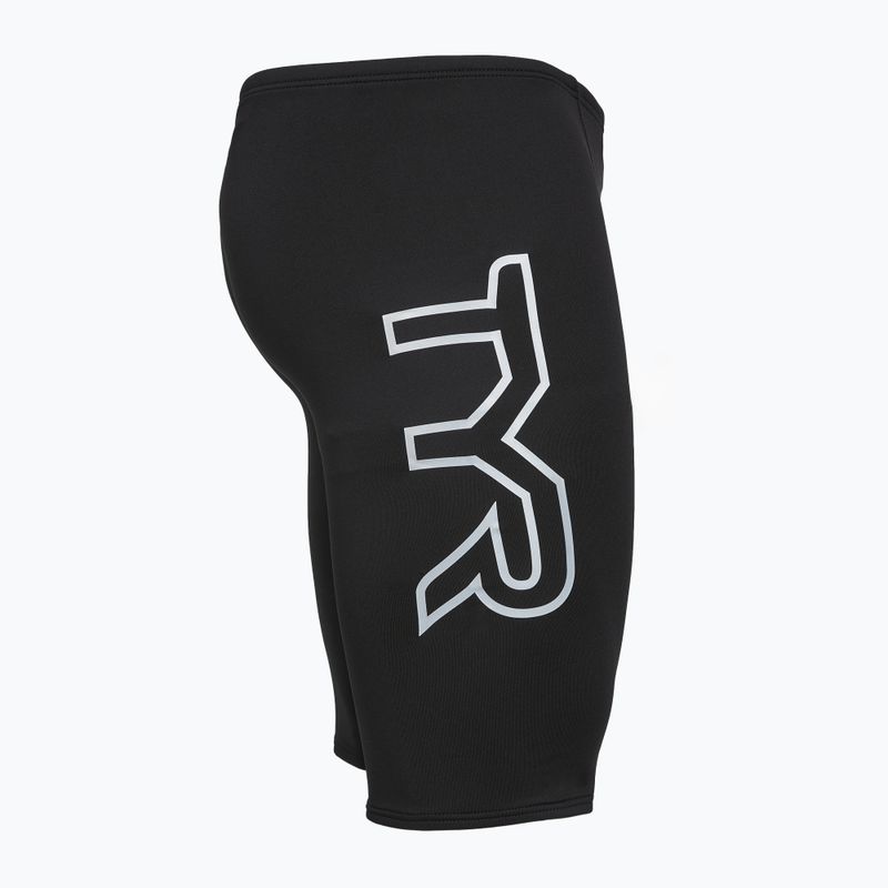 Pánske plavky jammer TYR Soild Large Logo Jammer black 5