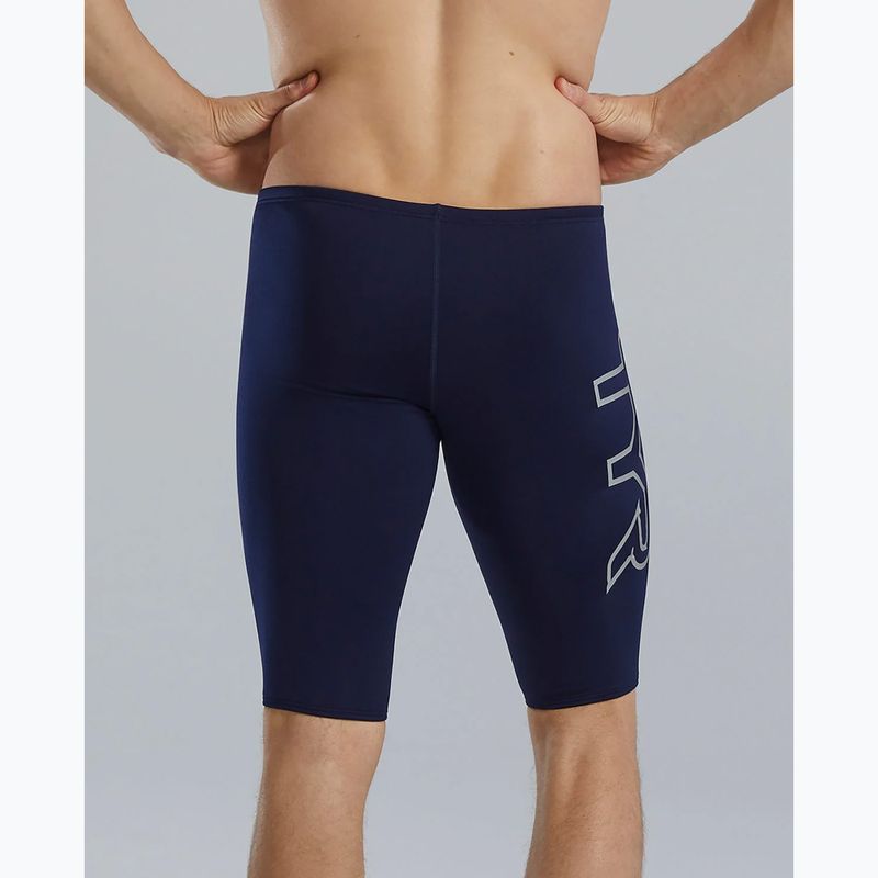 Pánske plavky jammer TYR Soild Large Logo Jammer navy 6
