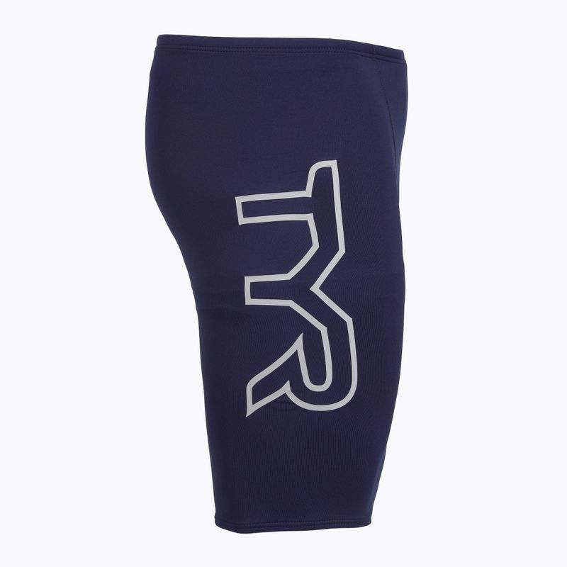 Pánske plavky jammer TYR Soild Large Logo Jammer navy 3