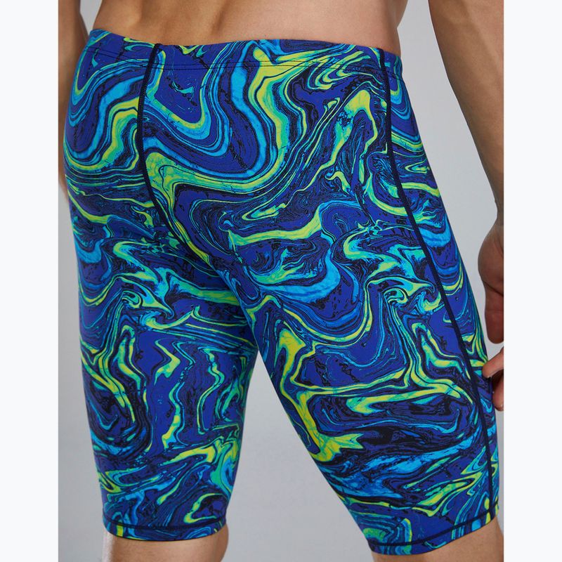 Pánske plavky jammery TYR Thresher Jammer Hyperblitz blue/green 2