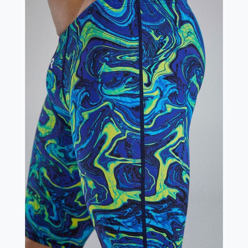 Pánske plavky jammery TYR Thresher Jammer Hyperblitz blue/green 3