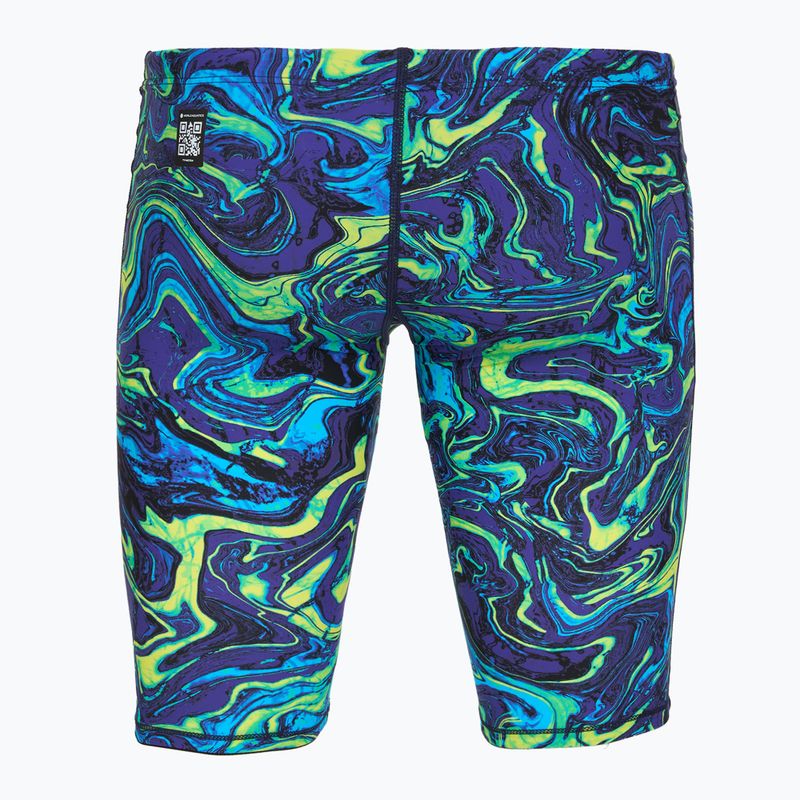 Pánske plavky jammery TYR Thresher Jammer Hyperblitz blue/green 2