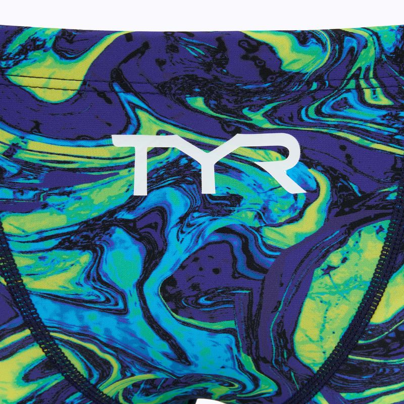 Pánske plavky jammery TYR Thresher Jammer Hyperblitz blue/green 3