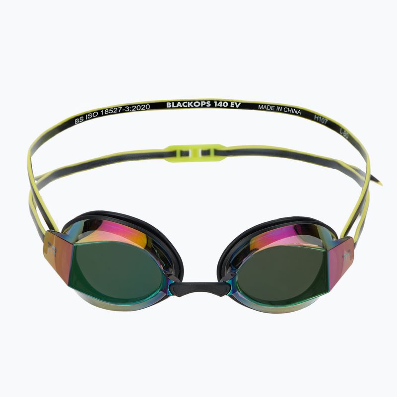 Plavecké okuliare TYR Blackops 140 Ev Racing Mirrored fluo green/black 2