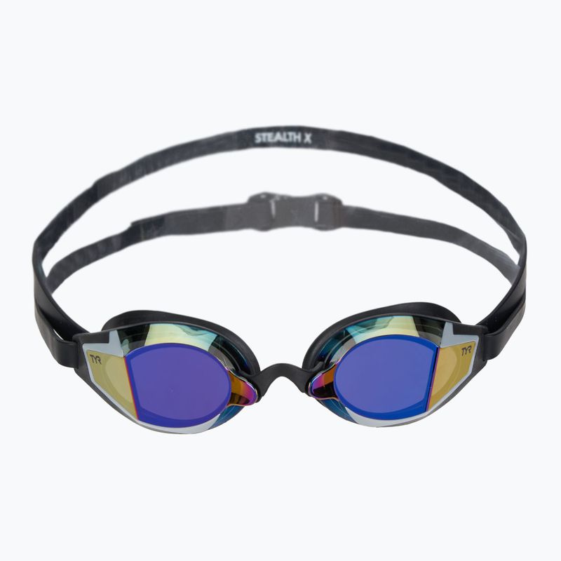 Plavecké okuliare TYR Stealth-X Performance Mirrored purple/black 2