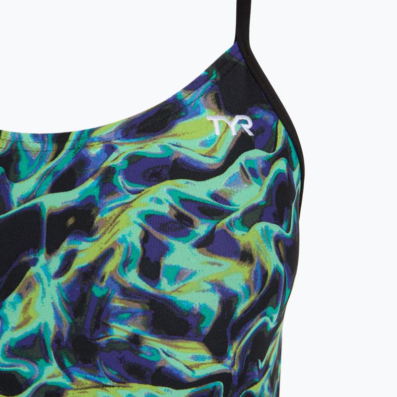 Dámske jednodielne plavky TYR Durafast Elite Energy Cutoutfit green 3