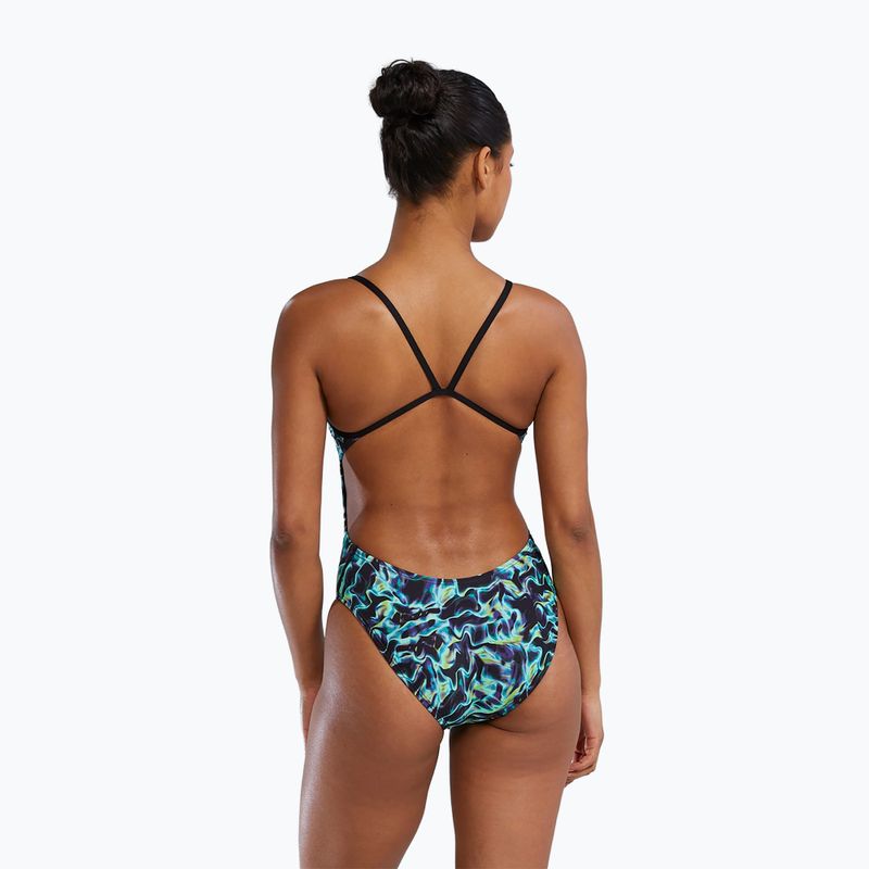 Dámske jednodielne plavky TYR Durafast Elite Energy Cutoutfit green 5