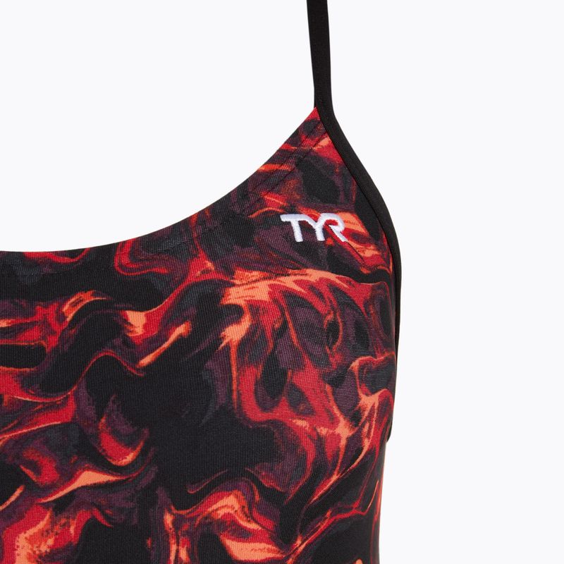 Dámske jednodielne plavky TYR Durafast Elite Energy Cutoutfit red 3