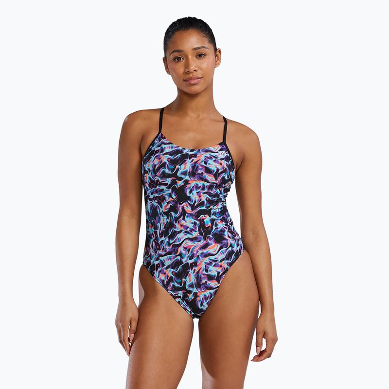 Dámske jednodielne plavky TYR Durafast Elite Energy Cutoutfit multicolor 4
