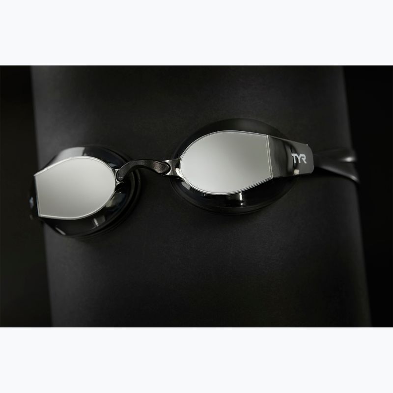 Plavecké okuliare TYR Blackops 140 Ev Racing Mirrored silver/black/black 5
