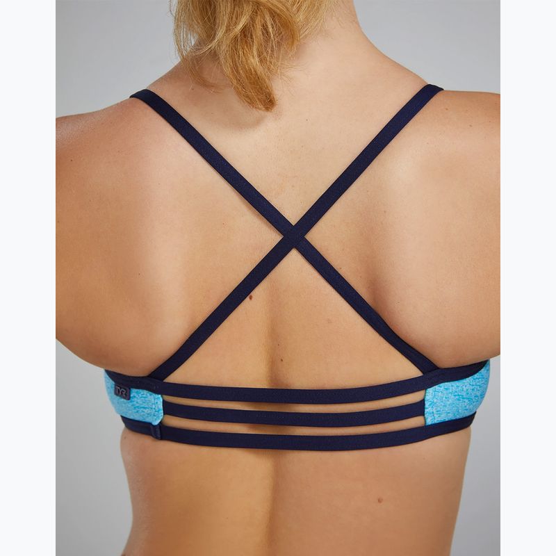 Horný diel plaviek TYR Lapped Trinity light blue/aqua 9