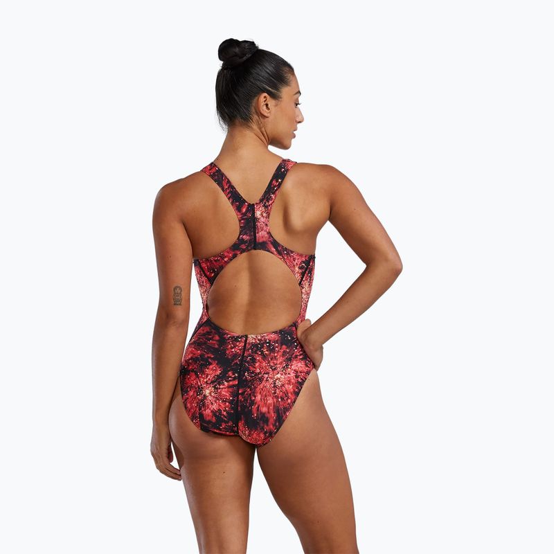 Dámske jednodielne plavky TYR Durafast Elite Radiant Flare Maxfit red 2