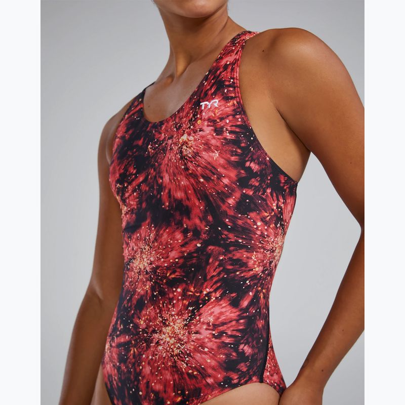 Dámske jednodielne plavky TYR Durafast Elite Radiant Flare Maxfit red 5