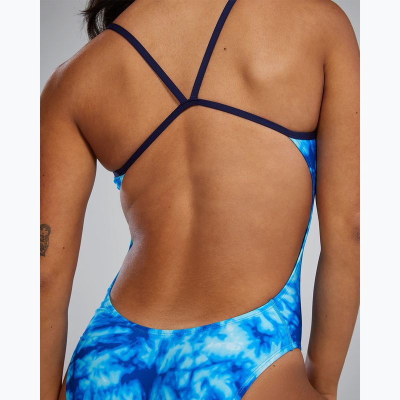 Dámske jednodielne plavky TYR Durafast Elite Azultec Cutoutfit ocean blue 6