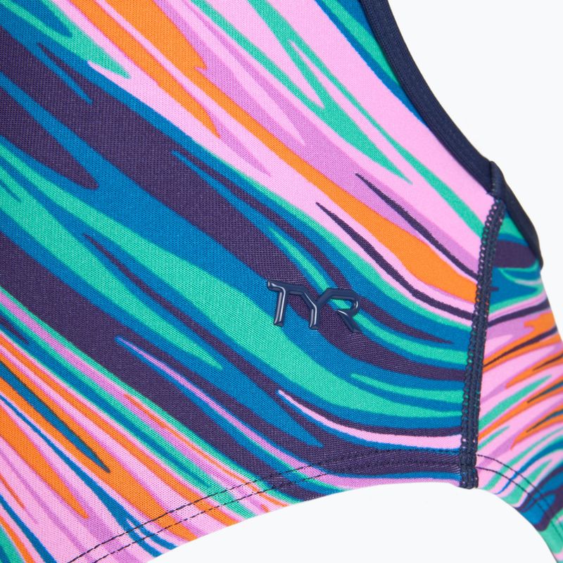 Dámske jednodielne plavky TYR Durafast Elite Riptidal Trinityfit pink/multi 3