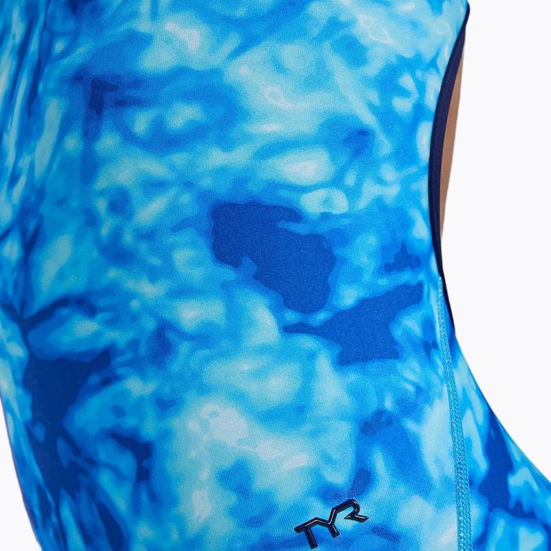 Dámske jednodielne plavky TYR Durafast Elite Azultec Diamondfit ocean blue 6