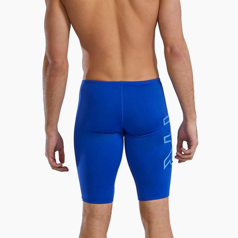 Pánske plavky jammer TYR Soild Large Logo Jammer royal 2