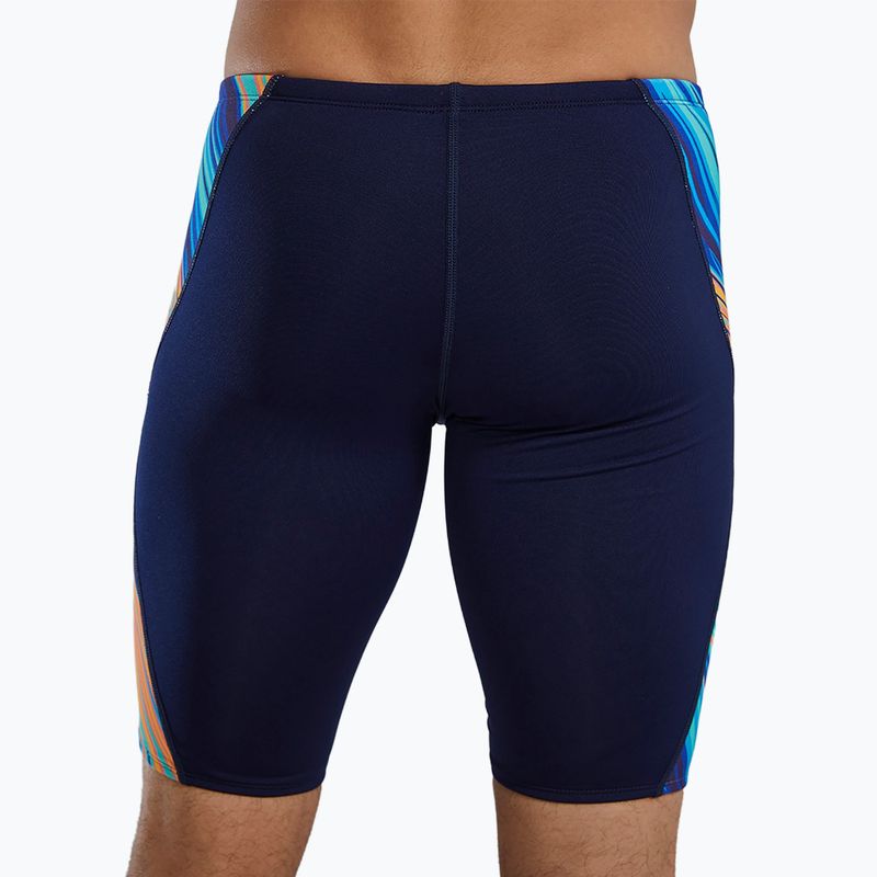 Pánske plavky jammer TYR Durafast Elite Riptidal Jammer teal/orange 10