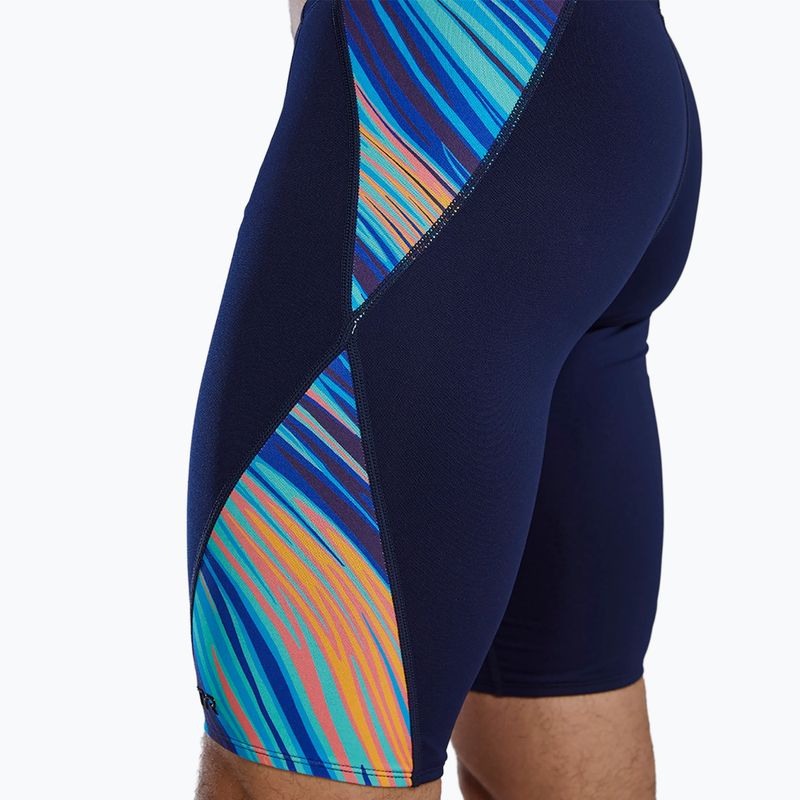 Pánske plavky jammer TYR Durafast Elite Riptidal Jammer teal/orange 11