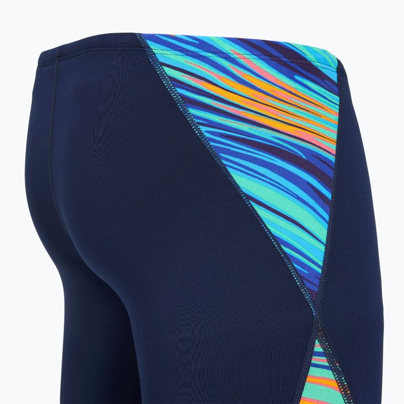 Pánske plavky jammer TYR Durafast Elite Riptidal Jammer teal/orange 4