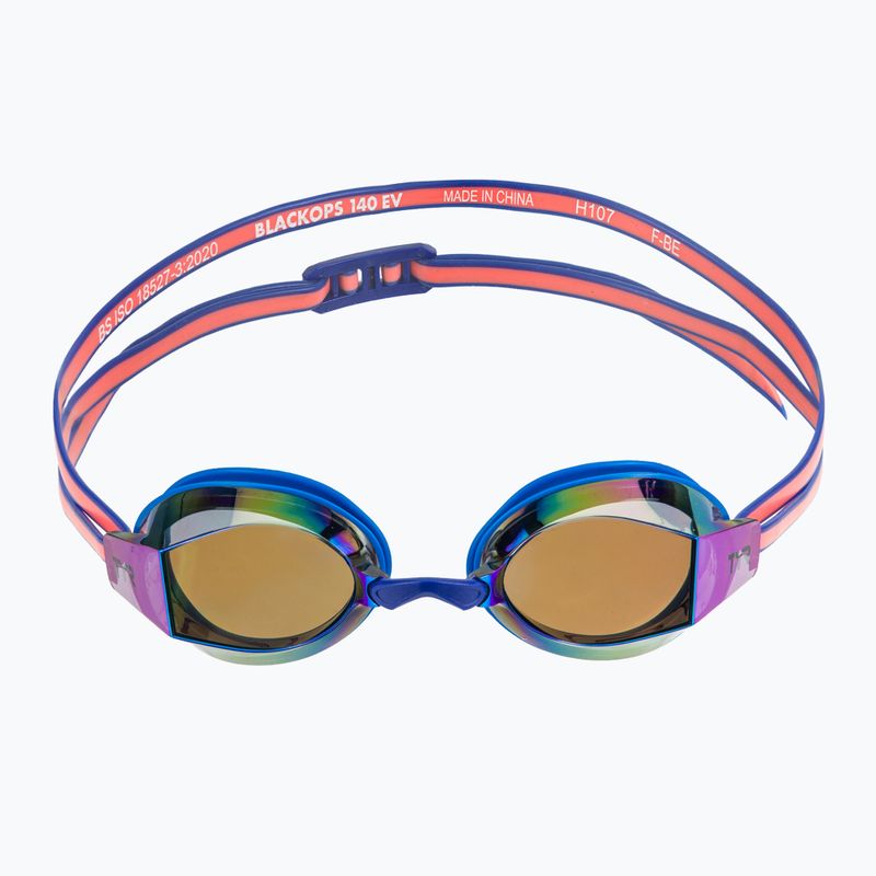 Dámske plavecké okuliare TYR Blackops 140 Ev Racing Mirrored blue/coral 2