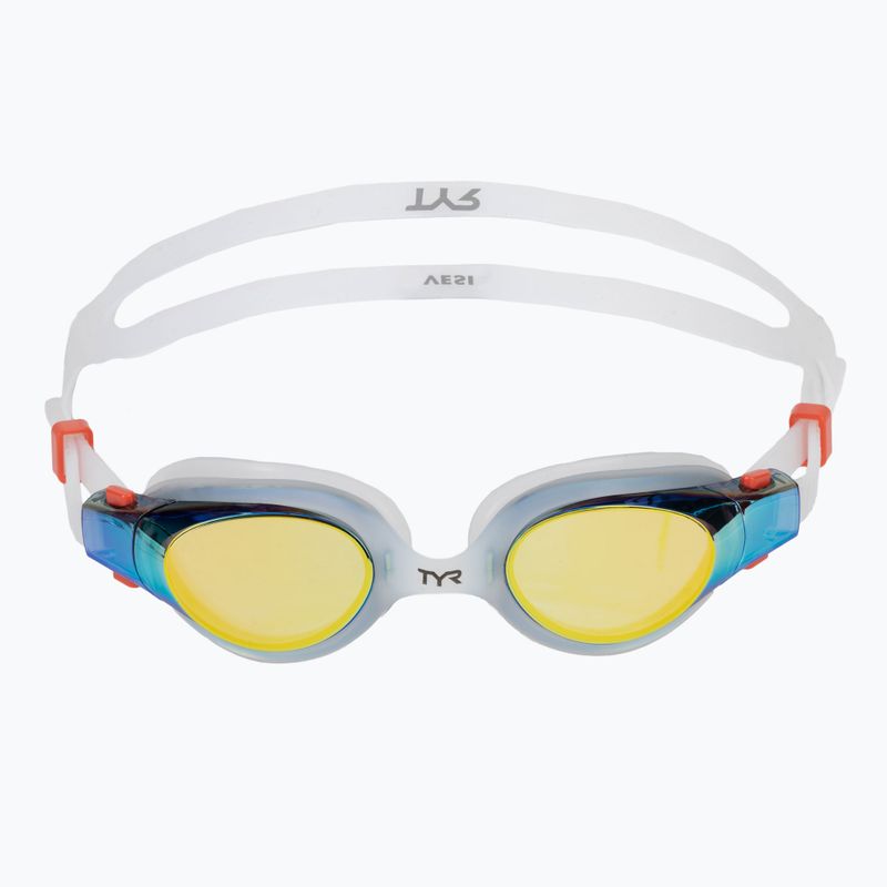 Plavecké okuliare TYR Vesi Mirrored gold/white 2