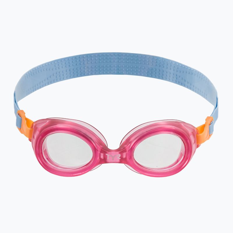 Detské plavecké okuliare TYR Aqua Blaze clear / pink 2