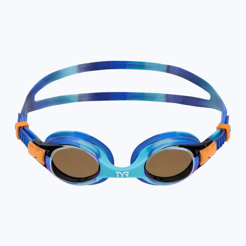 Detské plavecké okuliare TYR Swimple Tie Dye Mirrored blue / multi 2
